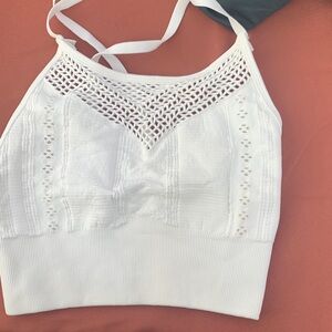Avocado White Lace Bralette